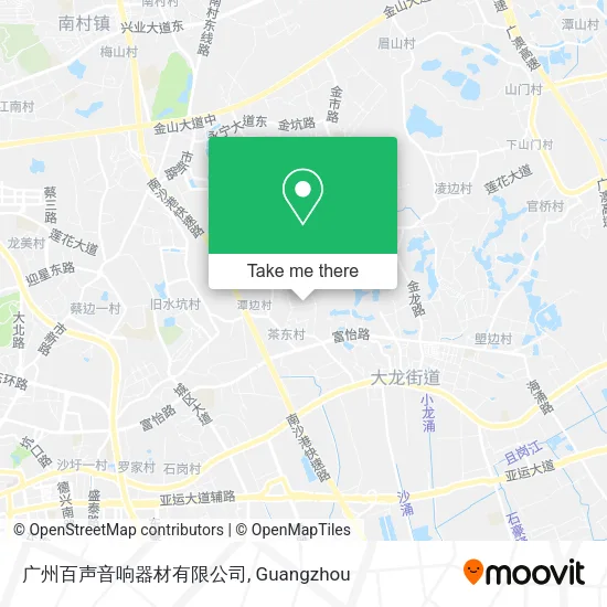 广州百声音响器材有限公司 map