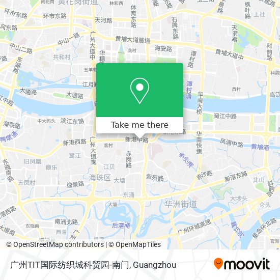广州TIT国际纺织城科贸园-南门 map