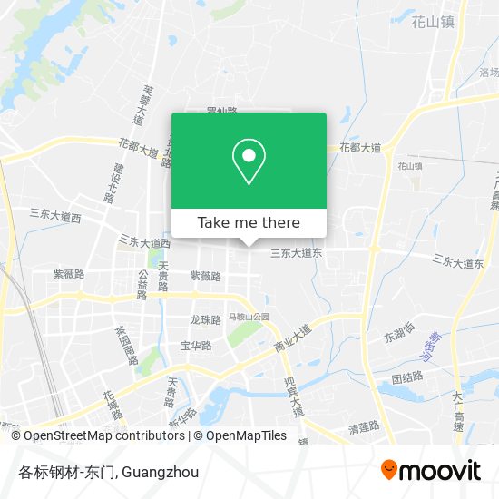 各标钢材-东门 map