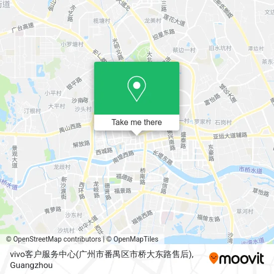 vivo客户服务中心(广州市番禺区市桥大东路售后) map