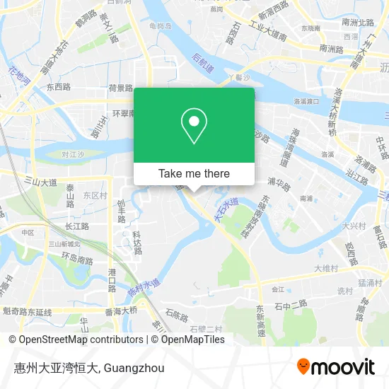 惠州大亚湾恒大 map