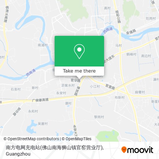南方电网充电站(佛山南海狮山镇官窑营业厅) map