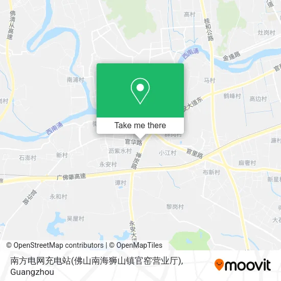 南方电网充电站(佛山南海狮山镇官窑营业厅) map
