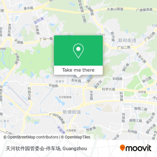 天河软件园管委会-停车场 map