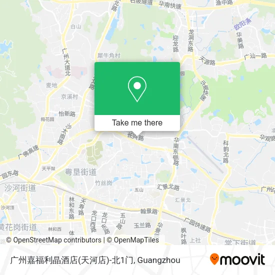 广州嘉福利晶酒店(天河店)-北1门 map