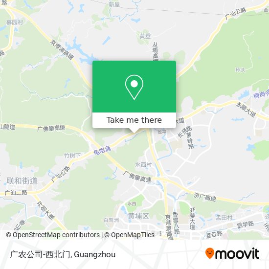 广农公司-西北门 map