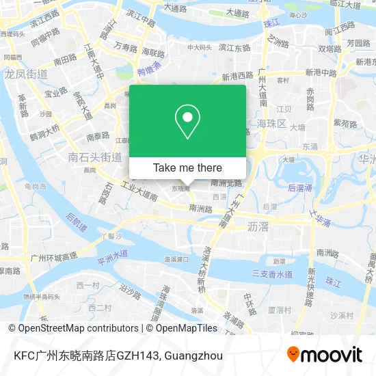 KFC广州东晓南路店GZH143 map