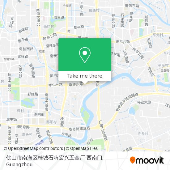 佛山市南海区桂城石啃宏兴五金厂-西南门 map