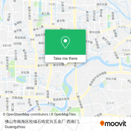 佛山市南海区桂城石啃宏兴五金厂-西南门 map