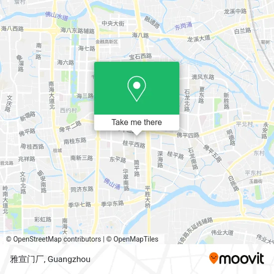 雅宣门厂 map