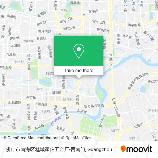 佛山市南海区桂城家信五金厂-西南门 map