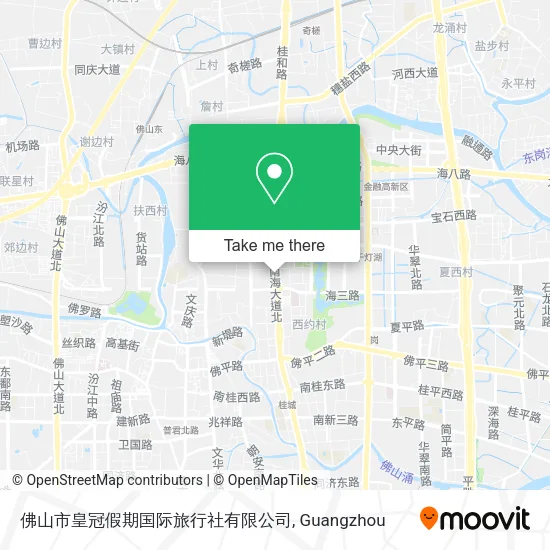 佛山市皇冠假期国际旅行社有限公司 map