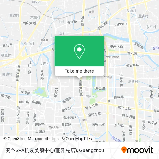 秀谷SPA抗衰美颜中心(丽雅苑店) map