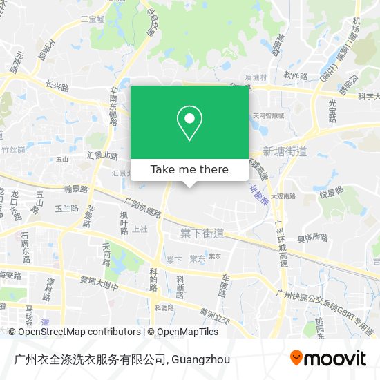 广州衣全涤洗衣服务有限公司 map
