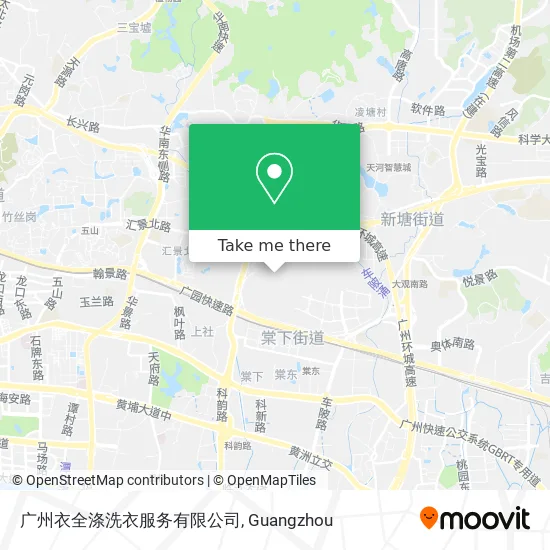 广州衣全涤洗衣服务有限公司 map