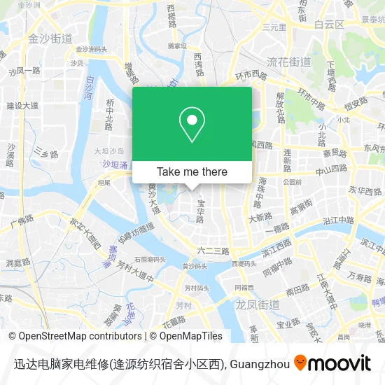 迅达电脑家电维修(逢源纺织宿舍小区西) map