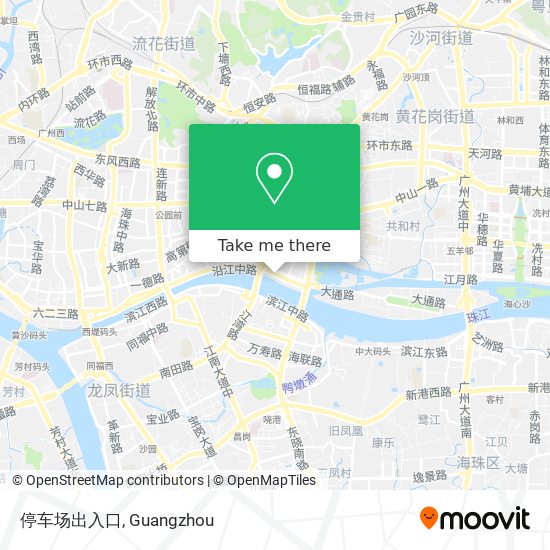 停车场出入口 map