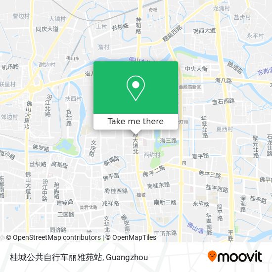 桂城公共自行车丽雅苑站 map
