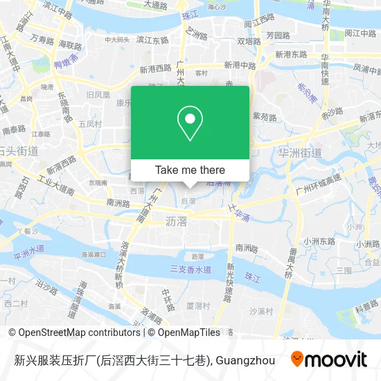 新兴服装压折厂(后滘西大街三十七巷) map