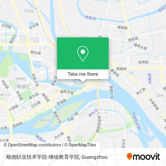 顺德职业技术学院-继续教育学院 map