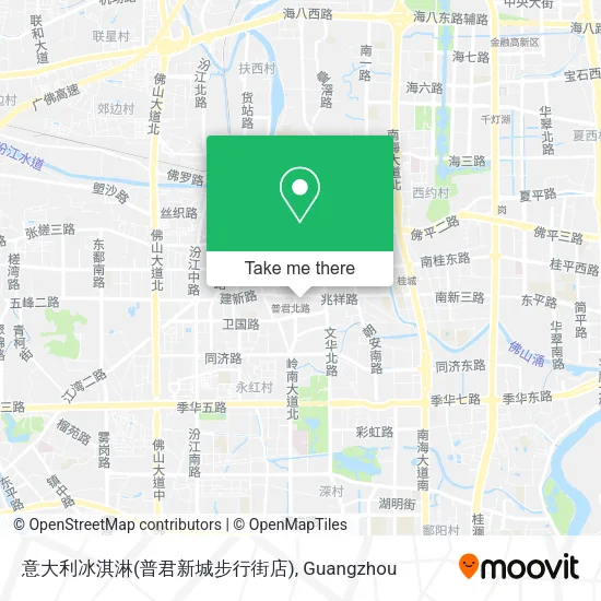 意大利冰淇淋(普君新城步行街店) map