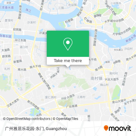 广州雅居乐花园-东门 map