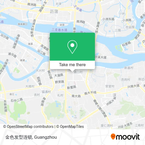 金色发型连锁 map