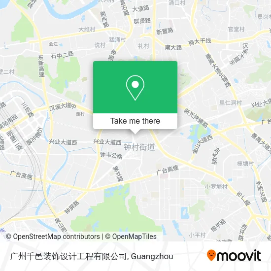 广州千邑装饰设计工程有限公司 map