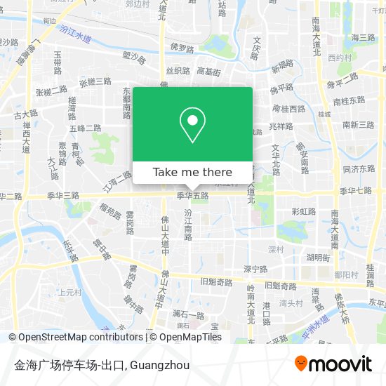 金海广场停车场-出口 map
