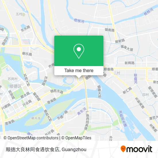 顺德大良林间食遇饮食店 map