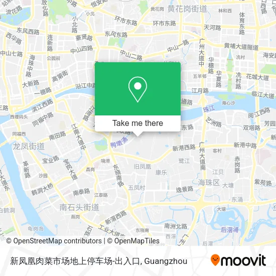 新凤凰肉菜市场地上停车场-出入口 map