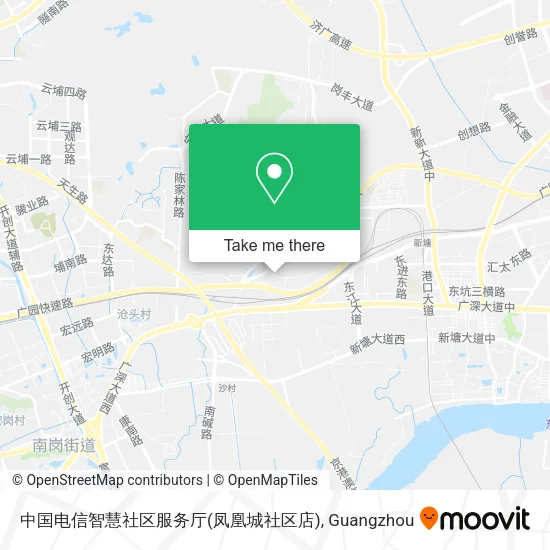 中国电信智慧社区服务厅(凤凰城社区店) map