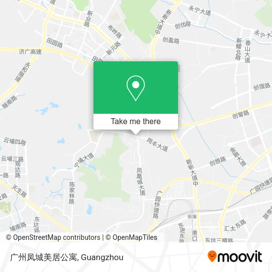 广州凤城美居公寓 map