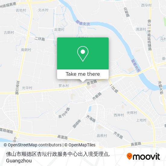 佛山市顺德区杏坛行政服务中心出入境受理点 map