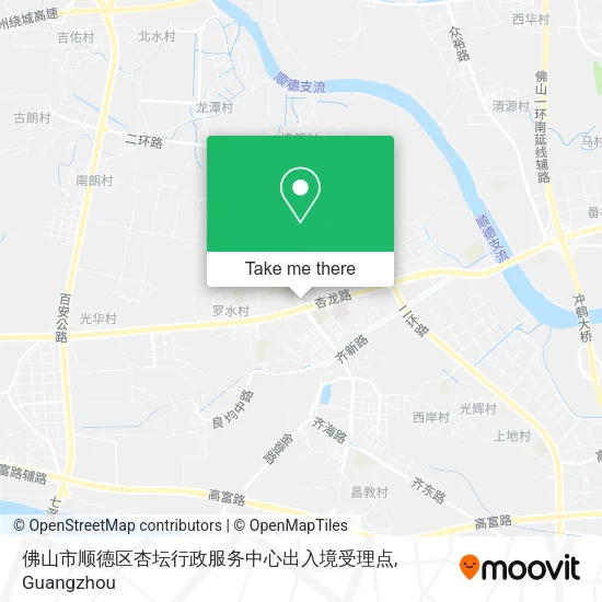 佛山市顺德区杏坛行政服务中心出入境受理点 map