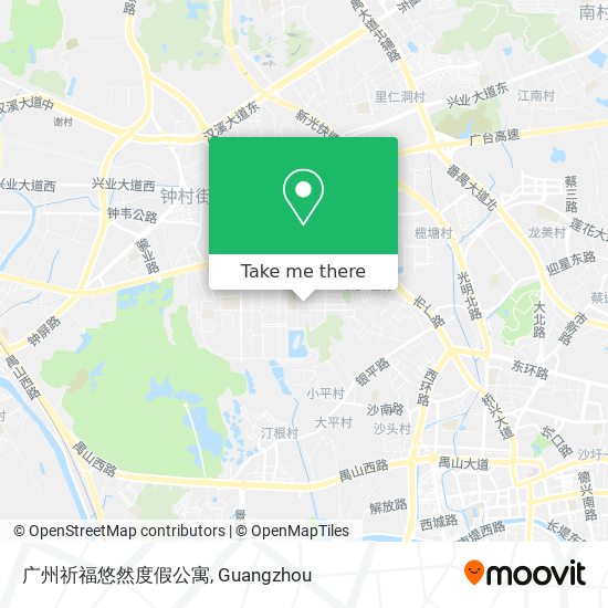 广州祈福悠然度假公寓 map
