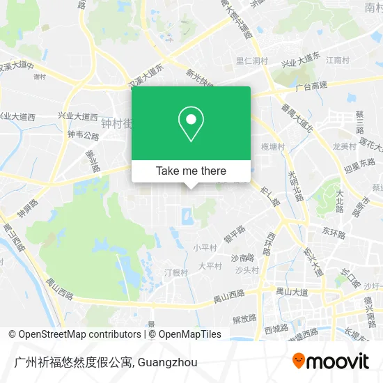 广州祈福悠然度假公寓 map