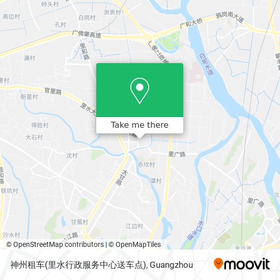 神州租车(里水行政服务中心送车点) map