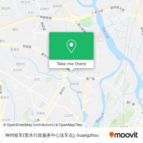 神州租车(里水行政服务中心送车点) map