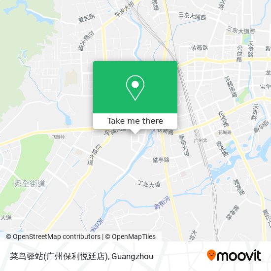 菜鸟驿站(广州保利悦廷店) map