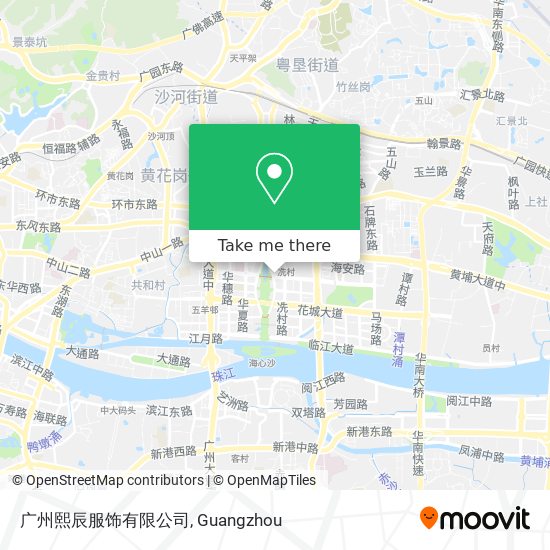 广州熙辰服饰有限公司 map