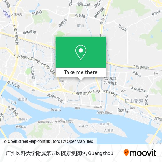 广州医科大学附属第五医院康复院区 map