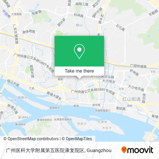 广州医科大学附属第五医院康复院区 map