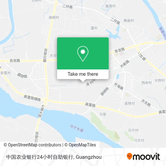 中国农业银行24小时自助银行 map