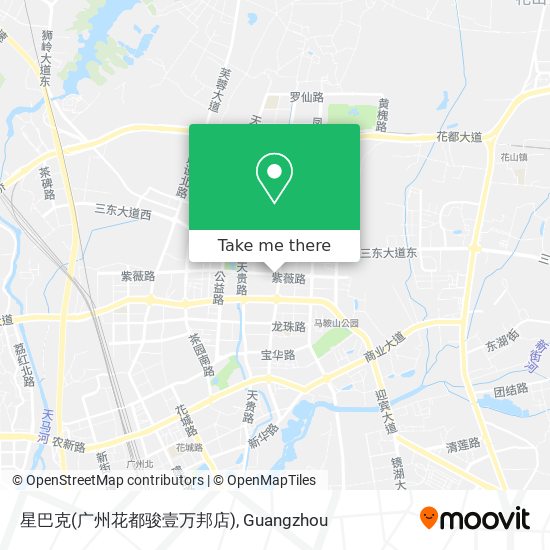 星巴克(广州花都骏壹万邦店) map
