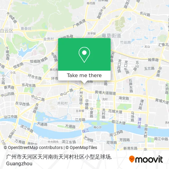 广州市天河区天河南街天河村社区小型足球场 map