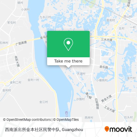 西南派出所金本社区民警中队 map