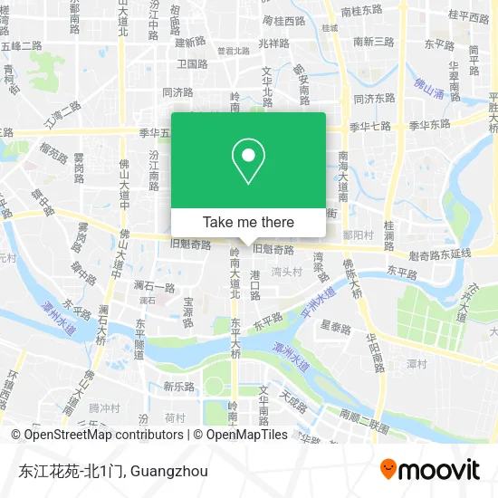 东江花苑-北1门 map