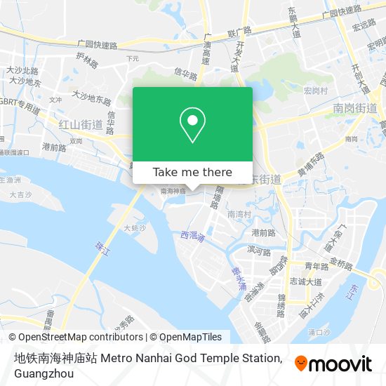 地铁南海神庙站 Metro Nanhai God Temple Station map