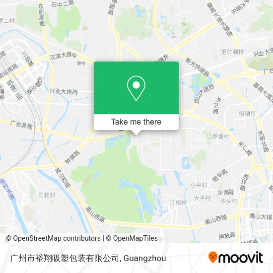 广州市裕翔吸塑包装有限公司 map